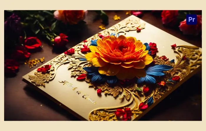 Exquisite 3D Floral Design Wedding Invitation Slideshow